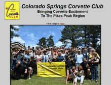 Tablet Screenshot of coloradospringscorvetteclub.org